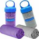 YQXCC 2 Pack Cooling Towel (47"x12") Ice Towel for Neck, Soft Breathable Chilly Towel, Microfiber Cool Towel for Yoga, Golf, Gym, Camping, Running, Workout & More Activities