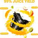 Juicer Machines, Cold Press Juicer for Fruit and Vegetable, Masticating Machine with Juice Recipe, Self Feeding Effortless for Batch Juicing,Easy to Clean,High Juice Yield