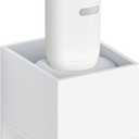 Linkidea Wall Mount Electric Toothbrush Charger Holder with Cable Organizer, Self-Adherent Powered Tooth Brush Stand Compatible with Oral-B (Round Charger)