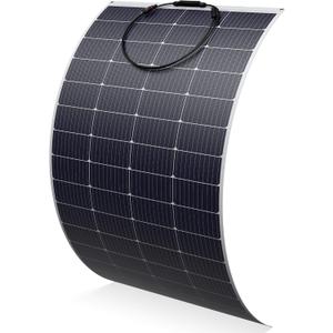 Solarapex 200watt Flexible Solar Panel -Lightweight Mono Solar with ETFE Coating, IP68 Waterproof, Fiberglass Protection for 12V Battery Charging in RV, Boat, Marine, Camping & Off-Grid(200W)