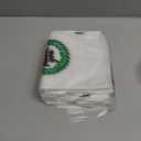 PerKoop 500 Pcs Drink Carrier for Delivery Clear Cup Carrier with Handle Thank You Drink Bags Single Take out Cup Carriers for Beverage Coffee Shop, Restaurant, Bakery, Bar (Natural)