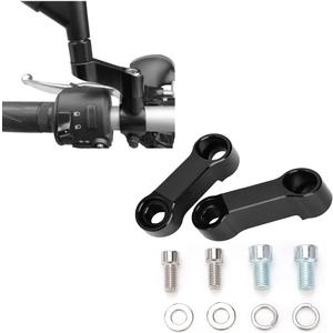 Watris Veiyi Motorcycle Mirror Extenders - Aluminum Alloy Adapter for Rearview Mirrors with M10 or M8 Mounting Apertures