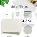 Mondano Stone Bath Mat, Diatomaceous Earth Shower Non Slip Bathroom Mat Quick Dry Stone Mat, Stone Dish Drying Mat, Stone Bath Mats for Bathroom, Diatomaceous Earth Hard Rug (Pebble White), 1'3" x 1'11"