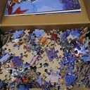 Rocorose Christmas 500 Piece Jigsaw Puzzle, Winter Snowy Night Scene Puzzle for Adults Challenging Village Red Truck with Snowman Jigsaw Puzzles Festive Gifts for Family and Teens