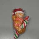 Singing Christmas Ornaments, Funny Sounding Christmas Tree Decoration, Musical Gingerbread Man Hanging Ornaments for Xmas, Stocking Stuffer,White Elephant Gift for Xmas Party Gift Exchange 10 inch