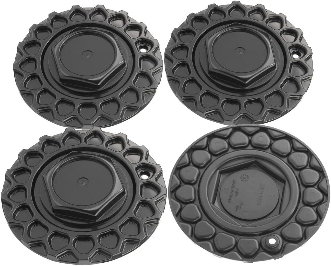 168mm 6.61in Wheel Center Caps for BBS-Style 09.24.004 09.24.028 Wheel Center Hubcaps, 2 Pack Black Center Cover Replacement