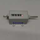 Fdit Rotary Revolution Counter, 75-I 5 Digits Display Mechanical Resettable Rotary Revolution Counter with Count Range 0-99999