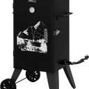 Royal Gourmet SE2805 28-Inch Analog Electric Smoker with 3 Cooking Grates, Outdoor Smoker with Adjustable Temperature Control & 454 Sq. In. Cooking Area for Outdoor Backyard BBQ, Black