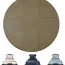 Mity rain Silicone Trivets Mat for Ninja Crispi, Hot Resistant Pot Holders for Air Fryer & Hot Dishes, Portable Silicone Mats for Kitchen Counter, Kitchen Accessories for Countertop (Avocado)