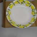 Mikasa Lemons Bone China Lightweight Chip Resistant Serving Bowl, 10-Inch, Multicolored