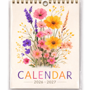 2026 Calendar, 36 x 25.5 cm 2026 Wall Family Calendar 