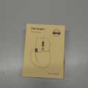 TECKNET Wireless Mouse, Bluetooth Mouse (BT5.3/5.0 & 2.4G) Rechargeable Ergonomic Optical Mouse with 6 Adjustable DPI, Side Scroll, Quiet Clicks, USB A Receiver, 7 Buttons, Wide Compatibility - Black