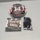 96Pcs 14th Birthday Decorations for Girls Black and Rose Gold 14th Plates and Napkins Disposable Rose Gold 14 Happy Birthday Tableware Set for Girls 14 Years Old Party Supplies, Serves 24