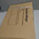 Oval Lamp Shades Set of 2, 16.5"L x 9.6"W x 11"H, Large Beige Lampshades for Table Lamps Bedside Lamps, Natural Linen Lamp Shades for Floor Lamps, Suitable for E26 Base and Saddle Base, Easy Assembly