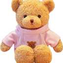 BSVOME 11.8 inches Teddy Bear Stuffed Animals Soft Plush Cute Teddy Bear Doll for Boys Girls (Pink)