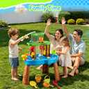 VROGTIK Water Table for Toddlers 3-5, Kids Sand Water Table with Fishing Game Set, Sensory Play Table Toys for Outdoor Pool Beach Backyard Summer Birthday Gift for Boys Outside Toys for Toddler