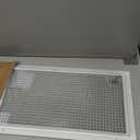 HVAC Premium 12'' x 22'' or 22'' x 12'' Cube Core Eggcrate Return Air Grille - Aluminum Rust Proof - HVAC Vent Duct Cover - White [Outer Dimensions: 14.75]