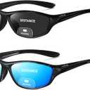 Bifocal Reading Sunglasses Men Women Sports Style Sun Reader Wrap Around Build-In UV Protection Driving glasses LK6092