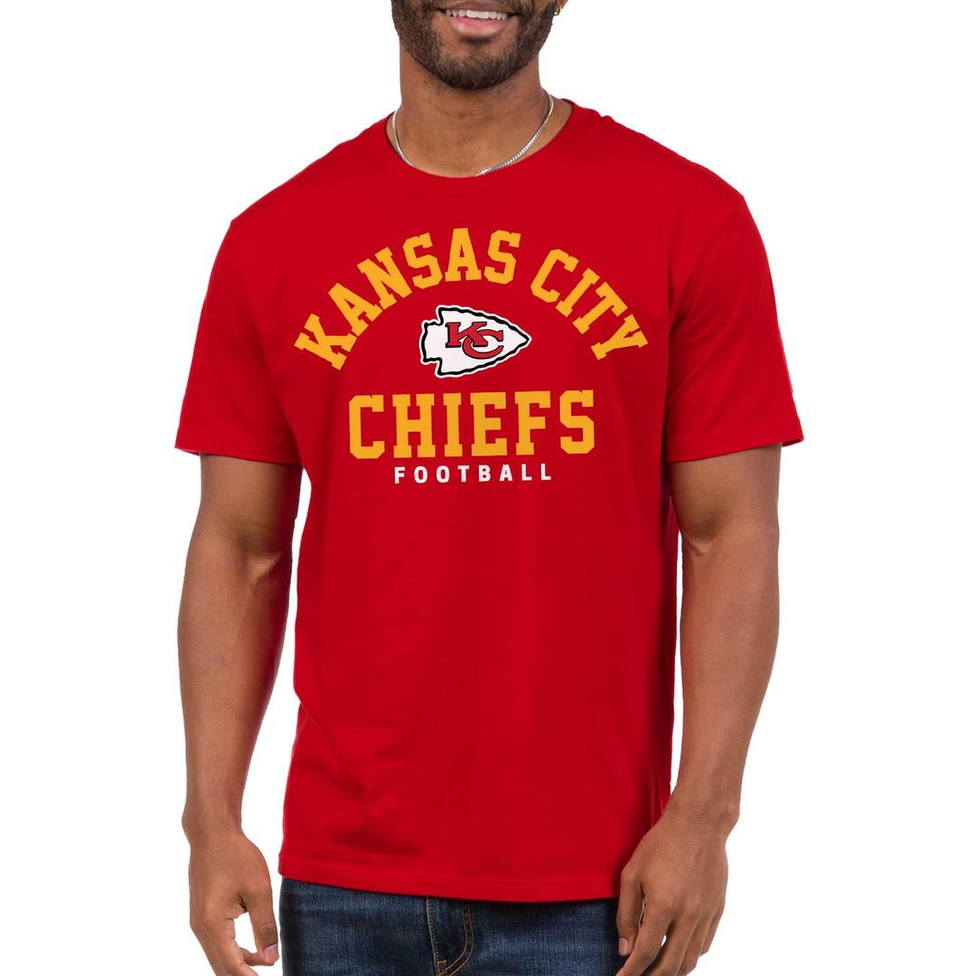 Men's Kansas City Chiefs Vintage Arch T-Shirt (Orange, XL)