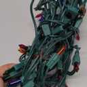 PREXTEX Christmas String Lights with Green Wire - 100 Count, 20 Ft Multicolored Christmas Tree Lights for Xmas Decorations Indoor and Outdoor - Incandescent String Light for Patios, Fences, Holidays