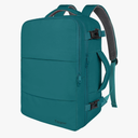 Taygeer Carry on Backpack for Men Women, Luggage Laptop Backpack for Airplane Travel with USB Charging Port, 35L Water Resistant Gym Weekender Bag for College Gift, Peacock Blue