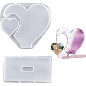 5 x 1 Pcs Silicone Molds for Epoxy Resin, DIY Picture Frame Display Unique Mold for Resin Casting Art Crafts, Table Home Decor Gift