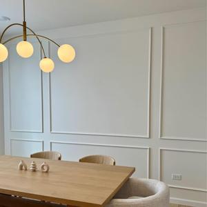 Peel and Stick Wall Moulding Kit  Precut 6 Wall Trim Frame Set | Self-Adhesive Decorative Accent Trim Panels | DIY Wainscoting, Hallways & Living Room Makeover (Classic White) Peel and Stick Wall Moulding Kit  Precut 6 Wall Trim Frame Set | Self-Adhesive Decorative Accent Trim Panels | DIY Wainscoting, Hallways & Living Room Makeover (Classic White)