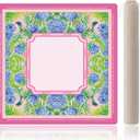 Pink Hydrangea Mahjong Mat for Table with Rules