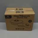 M MCIRCO 4Piece Glass Casserole Baking Dish, Set of 2 Casseroles With Glass Lids, 1.9 Qt and 3 Qt