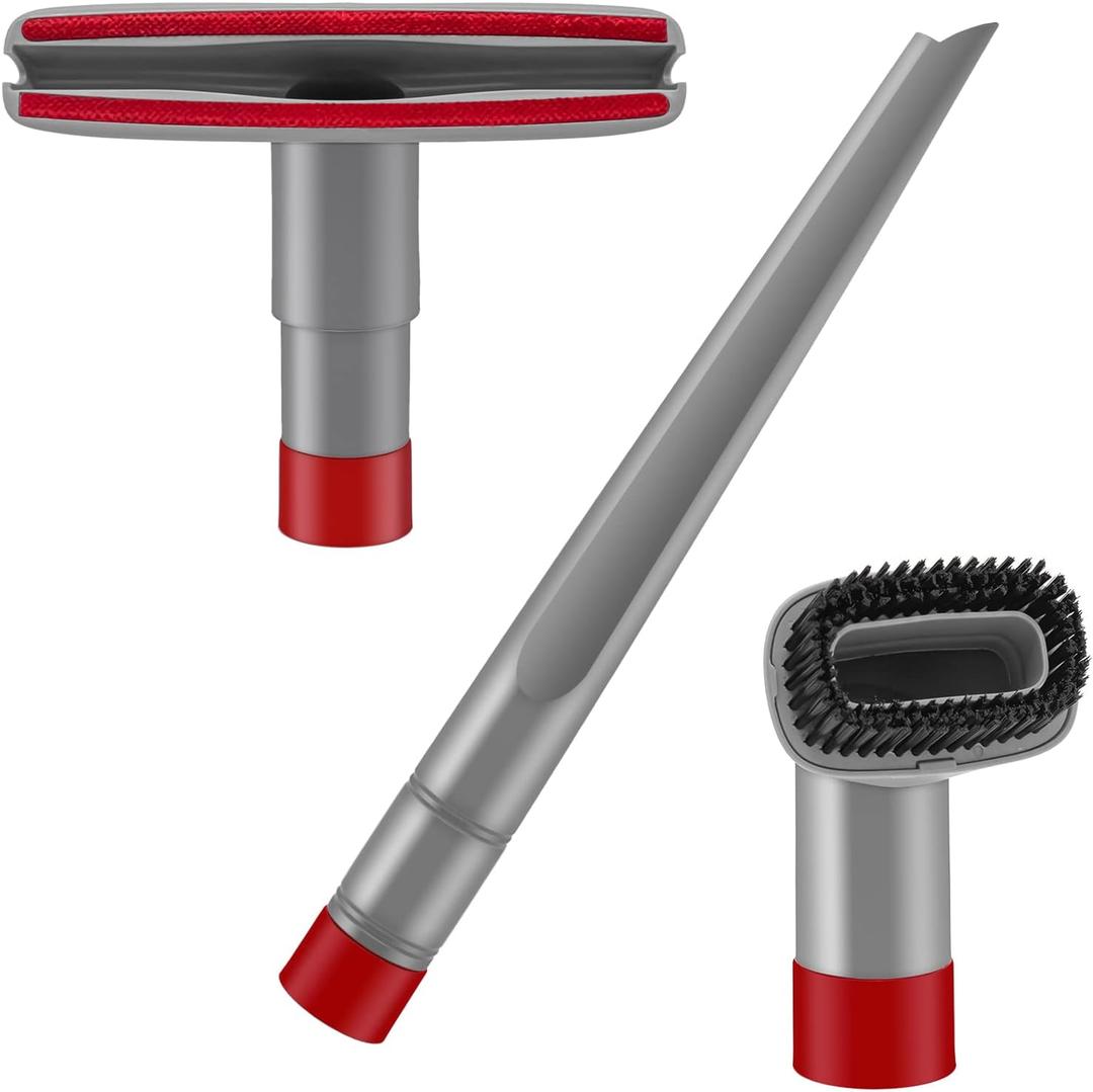 Crevice Tool and Dust Brush Upholstery Tool Compatible with Shark Navigator Lift-Away Vacuum Cleaner Models NV500, NV501, NV502, NV560, Compare to Part No.X11FC500 Gray