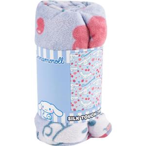 Northwest Hello Kitty Silk Throw Blanket 40" x 50"- CINNAMOROLL