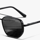 KUGUAOK Polarized Aviator Sunglasses for Women Men Fashion UV Protection Tangle Free Sun Glasses Vintage Trendy Shades (Black)
