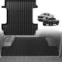 TripleAliners Truck Bed Mat Compatible with 2019-2024 2025 Chevy Silverado/GMC Sierra 1500 Accessories 5'8'' Vehicle Bed Perfectly Flush All Weather Protection TPE Heavy Duty Pickup Cargo Mat