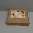 Ling's moment Artificial Flowers 16pcs Silk Roses with Stems, 3.5" Fake Vendela Roses Bulk for DIY Wedding Bouquets Centerpieces Party Baby Shower Home Decoration, French Orange & Cream