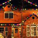 25 Pack S14 Colored LED Light Bulb 2 Watt Multi-Color String Light Bulbs Plastic Shatterproof E26 Base LED Filament Outdoor Replacement Christmas Light Bulbs(Red Green Blue Pink Yellow)