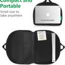 Small Travel Seat Cushion,Gel Memory Foam Seat Cushion,Supportive Butt Pillow,Portable and Foldable for Long Sitting Hours on Stadium Airplane Car Seat