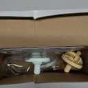 Philips Avent Soothie Baby Pacifiers - 100% Silicone Pacifiers for Babies 0-3 Months, One-Piece Design, BPA-Free, Extra Durable, Green and Yellow, 4 Pack, Model SCF190/71 (Light Yellow/Pastel Cyan)