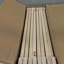 Wooden Freestanding Dog Gate Indoor, 23" H Wood Dog Gates with Door Walk Through, No-Painted Folding Doggy Gate for Doorway, Portable Puppy Fence for Stairs- 8 Panels