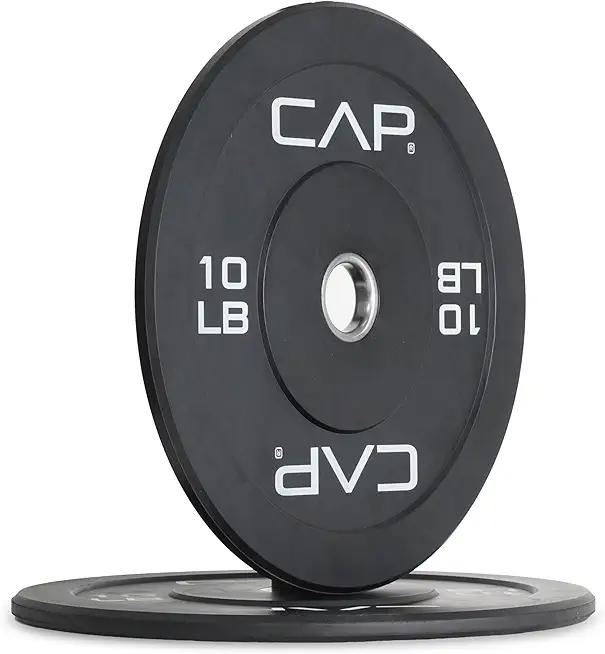 CAP Barbell Rubber Olympic Bumper Plate | Multiple Options/Colors, Set of 10lb Plates