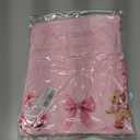 Christmas Shirts for Women Retro Pink Santa Vintage Cute Christmas Tree and Bow Graphic Xmas Vacation Tees Top (Pink, M)