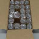 JUVITUS (22 pack) 1 oz Frosted Clear Glass Boston Round Bottle with White Dropper + Funnel