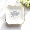 Ring Dish for Daughter From Mom - Encouraging Words Jewelry Trinket Gift for Graduation, Christmas, Wedding - All the Things I See, Love, and Admire in You