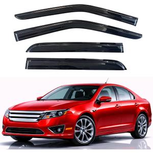 KPY Rain Guards Fit for 2006-2012 Ford Fusion (Excludes Hybrid Model), Out-Channel Window Visors Vent Deflector, Car Accessories for 2007-2013 Lincoln MKZ, 2006-2010 Mercury Milan, 2006 Lincoln Zephyr