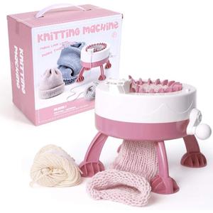 YYMTTOR Knitting Machine  DIY Rotating Loom for Adults and Beginners, Ideal for Hats, Socks, and Scarves (22 Needles)