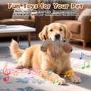 Linen Safari Companions, Squeaky Dog Chew Animals, Strudy Linen Fabric, Robust Indestructible Dog Stuffed Toy for Small Medium Dogs (Monkey)