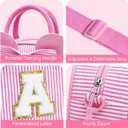 YOOLIFE Personalized Gifts for Girls Kids - Girls Kids Crossbody Bag Purse | Initial Pink Purses for Girl Kid Toddler Wallet, 3 4 5 6 7 8 Year Old Girl Birthday Gifts for Daughter Sister Pink B