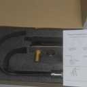 RV Kitchen Faucet, Non-Metallic RV Kitchen Sink Faucet Replacement with Two Handle-8" Main Body-High Arch-360 Swivel Replace for RV Home Campers Motorhomes Travel Trailers, Matte Black