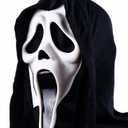 Halloween Mask Natural Latex Scary Skull Mask Horror Full Head Masque Halloween Party Costume Cosplay Props (B)