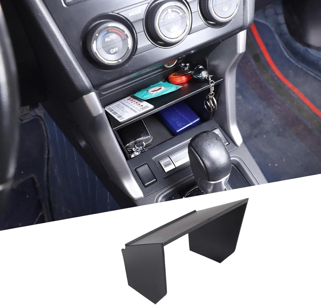 Center Console Organizer Tray Compatible with Subaru Forester 2013-2018, Center Console Interior Storage Box, Insert Box ABS Secondary Storage Accessories (Organizer Tray)