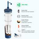 asobu Marina See-Through Triton Tumbler with Flexible Straw, 28 oz., Blue (ICT400)